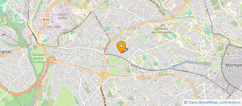 localisation de l'entreprise LEXINE à PIGNAN