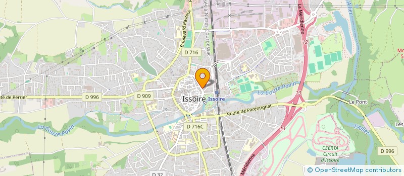 localisation de l'entreprise LEXINES  ISSOIRE