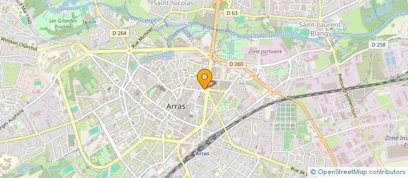 localisation de l'entreprise LEXIS à ARRAS