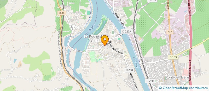 localisation de l'entreprise LEXIS  LA ROCHE-DE-GLUN