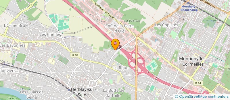 localisation de l'entreprise LEXLIM INVEST IMMO  HERBLAY-SUR-SEINE