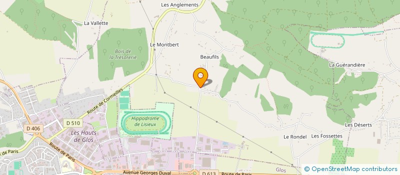 localisation de l'entreprise LEXO BOULANGERIE  GLOS