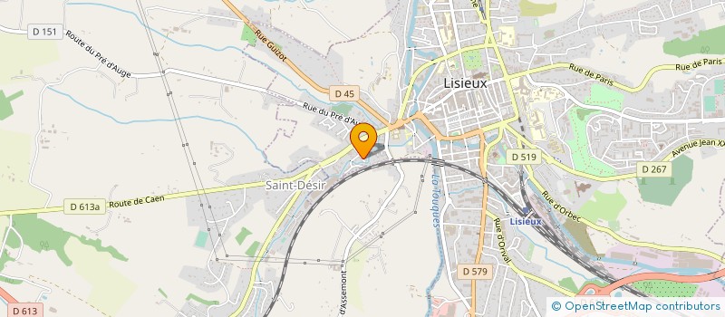 localisation de l'entreprise LEXO DANSE à LISIEUX
