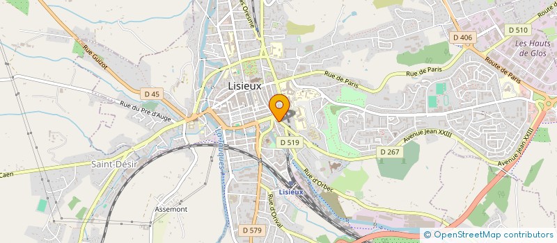 localisation de l'entreprise LEXO INFORMATIQUE à LISIEUX