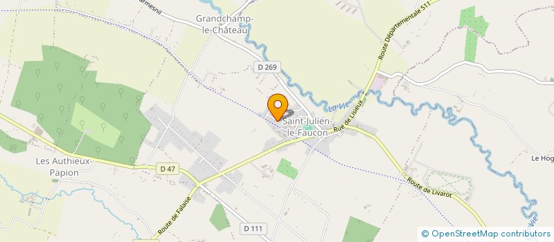 localisation de l'entreprise LEXOVI@COM  MEZIDON VALLEE D'AUGE