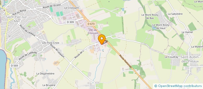 localisation de l'entreprise LEXPAIR  SAINT-PAIR-SUR-MER