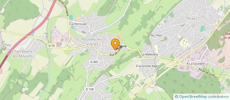 localisation de l'entreprise LEXQARA à POUILLEY-LES-VIGNES