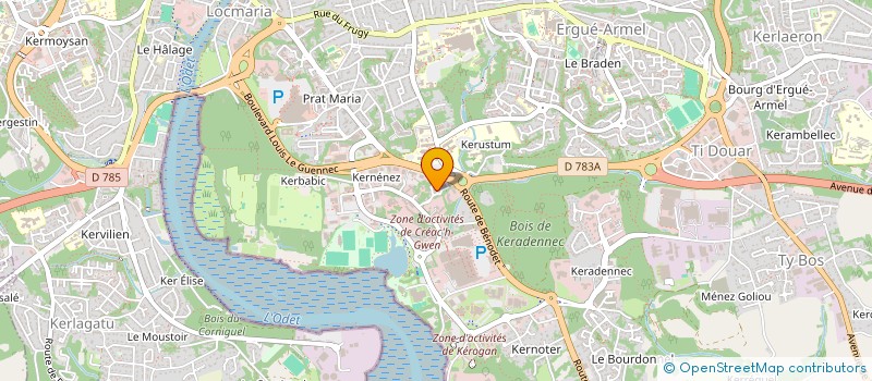 localisation de l'entreprise LEXSTRA CONSEIL à QUIMPER