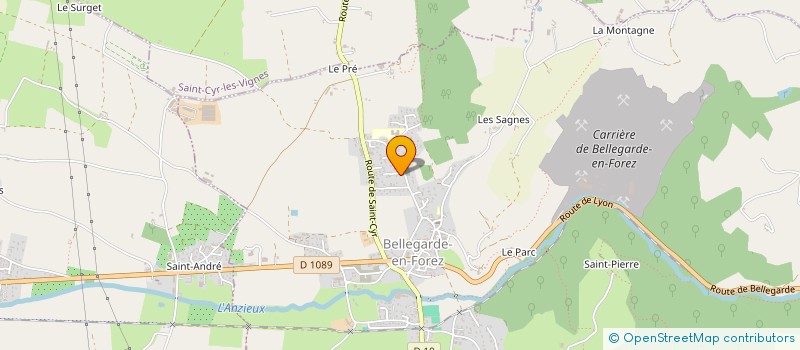 localisation de l'entreprise LEXTANSIA  BELLEGARDE-EN-FOREZ