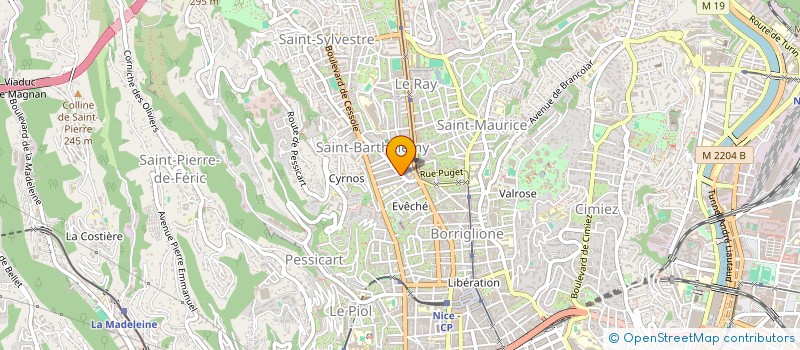 localisation de l'entreprise LEXY COIFFURE à NICE