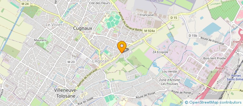 localisation de l'entreprise LEYA  CUGNAUX