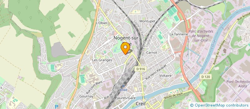 localisation de l'entreprise LEYA  NOGENT-SUR-OISE