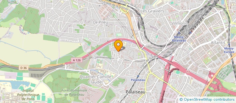 localisation de l'entreprise LEYBAR à PALAISEAU