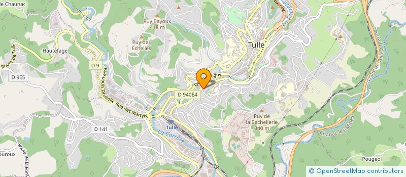 localisation de l'entreprise LEYBROS  TULLE