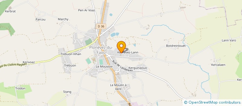 localisation de l'entreprise LEYCOMM  PLONEVEZ-DU-FAOU