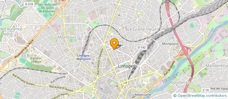 localisation de l'entreprise LEYDI ADMINISTRATION à LIMOGES