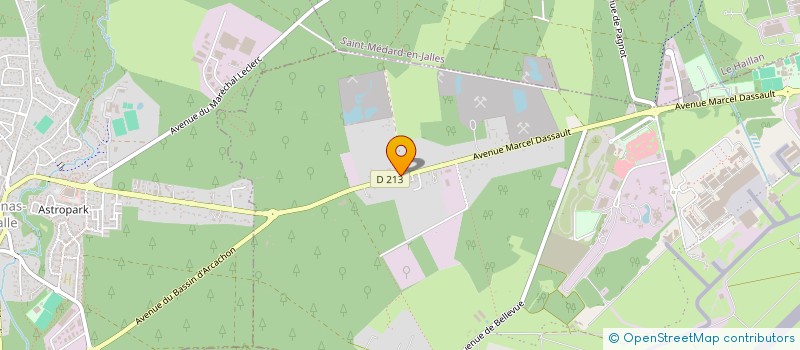 localisation de l'entreprise LEYDIE  MERIGNAC