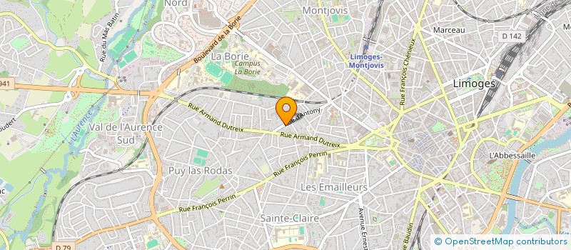 localisation de l'entreprise LEYGRAIN à LIMOGES