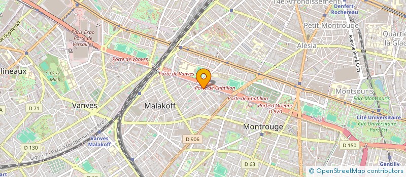 localisation de l'entreprise LEYLA & JULIEN - VANVES  MALAKOFF