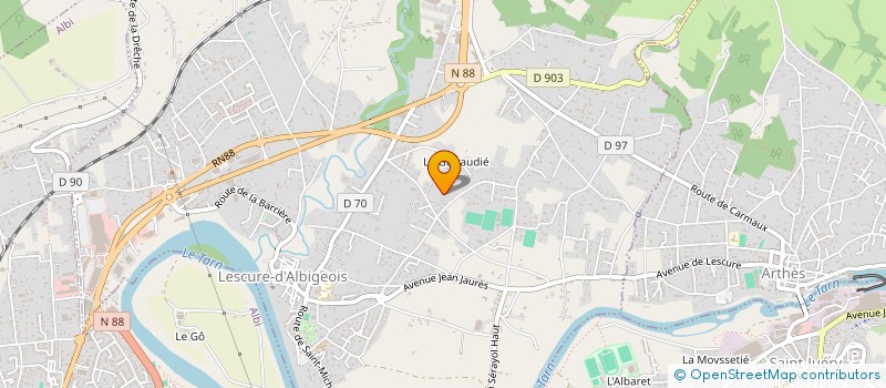 localisation de l'entreprise LEYMARIE CB  LESCURE-D'ALBIGEOIS