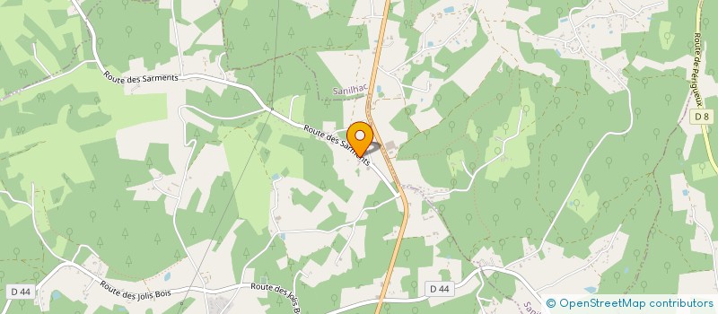 localisation de l'entreprise LEYMONIE DEMENAGEMENTS FRANCE ETRANGER-TRANSPORTS-GARDE MEUBLES ET LOCATION VEHICULES.  CHALAGNAC