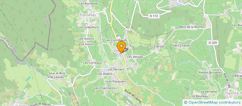 localisation de l'entreprise LEYNES RESTAURATION  LEYNES