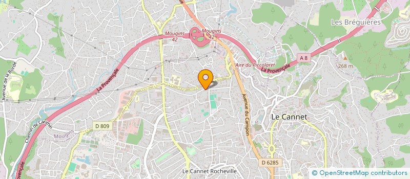 localisation de l'entreprise LEYSTEN à LE CANNET