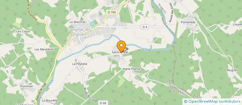 localisation de l'entreprise LEYVAL à SAVIGNAC-LES-EGLISES