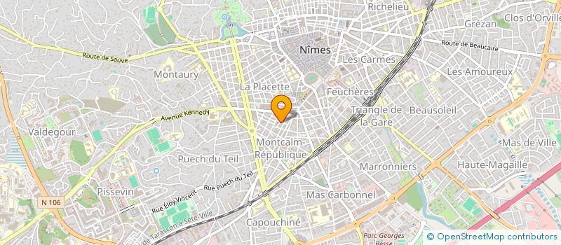 localisation de l'entreprise LEZ 2023  NIMES