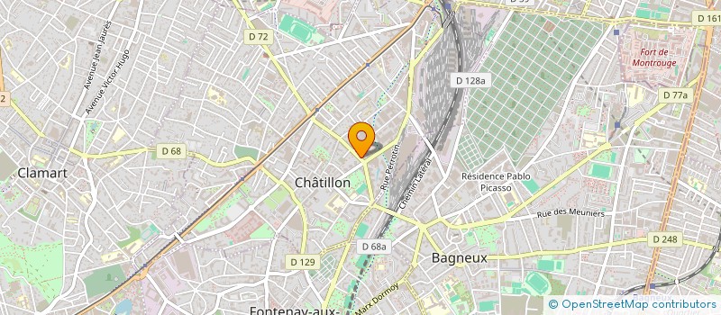 localisation de l'entreprise LEZ  CHATILLON