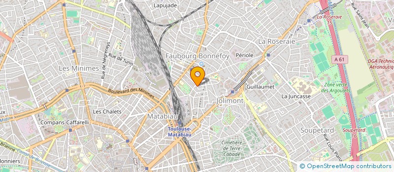 localisation de l'entreprise LEZ'ART MAGNAK  TOULOUSE