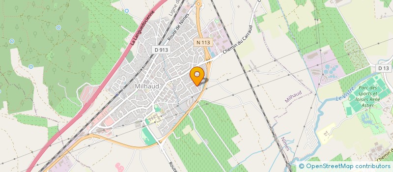 localisation de l'entreprise LEZ'ARTISTES  MILHAUD