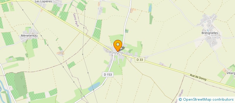 localisation de l'entreprise LEZ'ARTS CREATIFS DE POUGNY  POUGNY