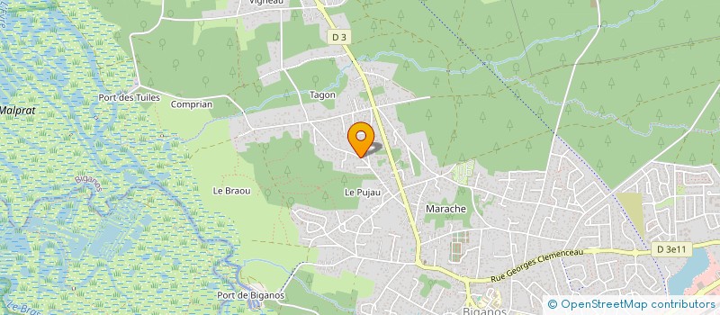 localisation de l'entreprise LEZ'ARTS D'AFRIQUE  BIGANOS