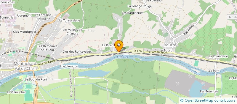 localisation de l'entreprise LEZ'ARTS DECO & PIERRE  FAVEROLLES-SUR-CHER