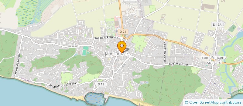 localisation de l'entreprise LEZ ARTS SUR MER  JARD-SUR-MER