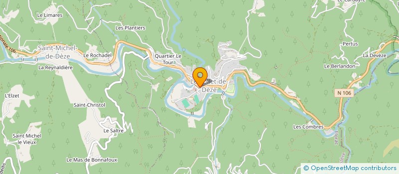 localisation de l'entreprise LEZ'ARTS UNIKS  LE COLLET-DE-DEZE