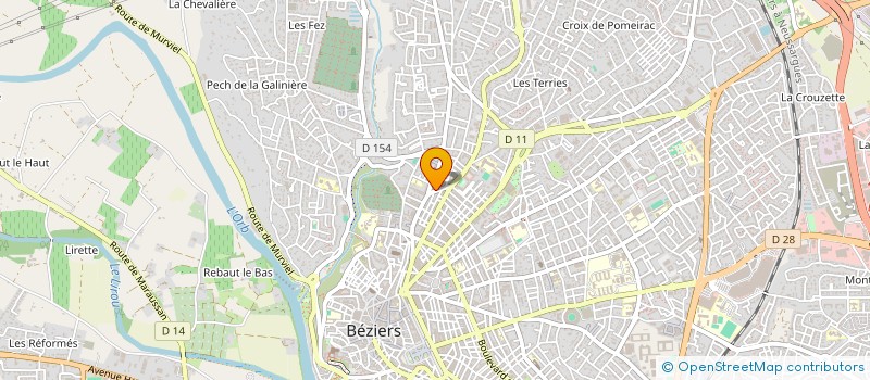 localisation de l'entreprise LEZ ARTS URBAINS  BEZIERS