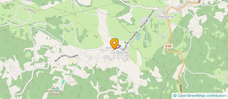 localisation de l'entreprise LEZ'ARTS VIVANTS  LA DORNAC