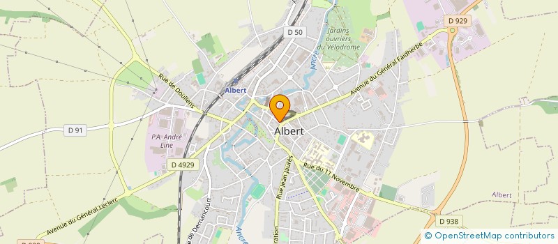 localisation de l'entreprise LEZA à ALBERT