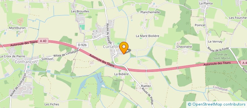 localisation de l'entreprise LEZARD-MANIAC  CURTAFOND