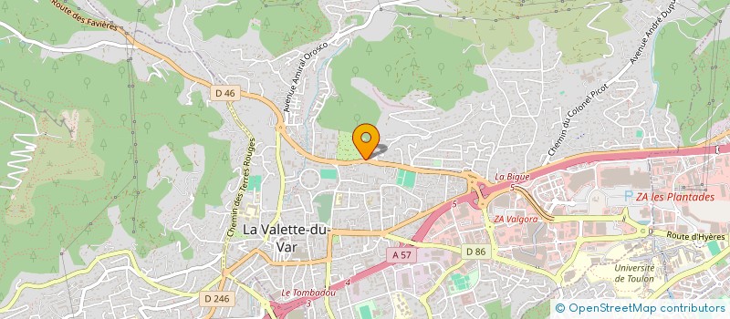 localisation de l'entreprise LEZARD PLASTOC à LA VALETTE-DU-VAR