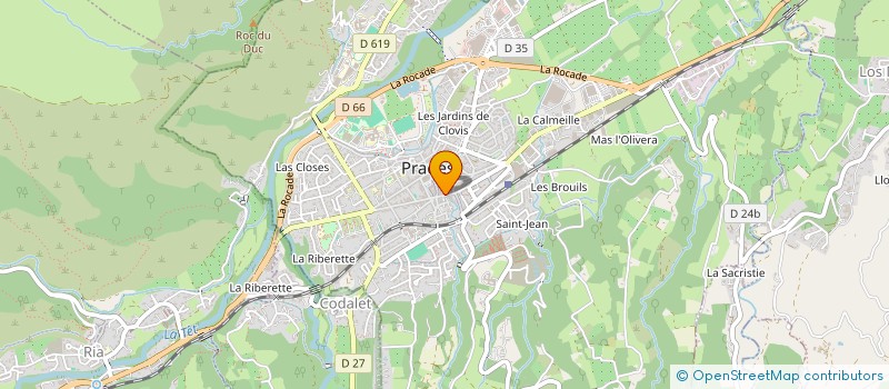 localisation de l'entreprise LEZARDORE  PRADES