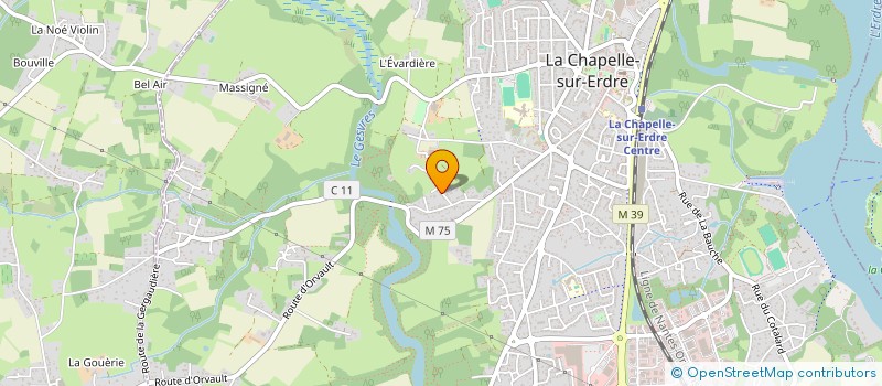 localisation de l'entreprise LEZARDS AU JARDIN  LA CHAPELLE-SUR-ERDRE