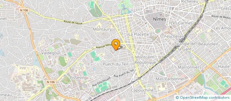 localisation de l'entreprise LEZARDS MARTIAUX NIMES TAEKWONDO-HAPKIDO  NIMES