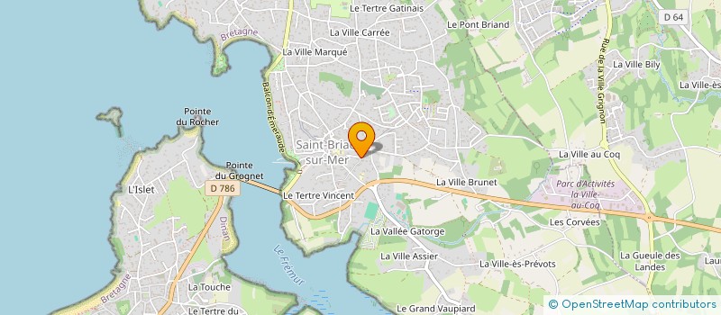 localisation de l'entreprise LEZARDS VOLANTS  SAINT-BRIAC-SUR-MER