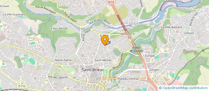 localisation de l'entreprise LEZART MARTIAL à SAINT-BRIEUC
