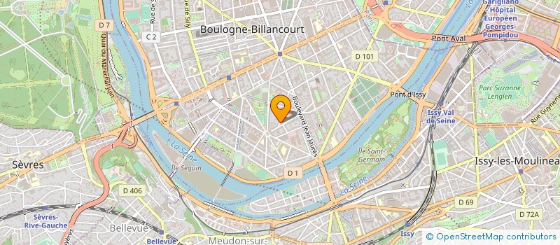 localisation de l'entreprise LEZARTS PRODUCTIONS  BOULOGNE BILLANCOURT