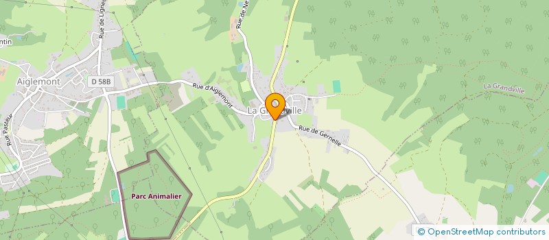 localisation de l'entreprise LEZARTSCLIC  LA GRANDVILLE