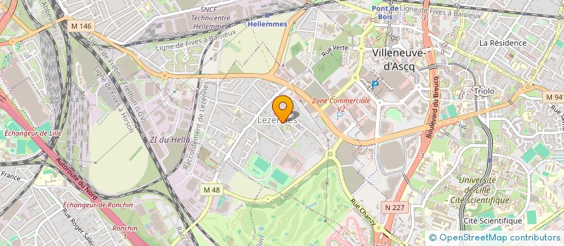 localisation de l'entreprise LEZENNES ARTS PLASTIQUES à LEZENNES
